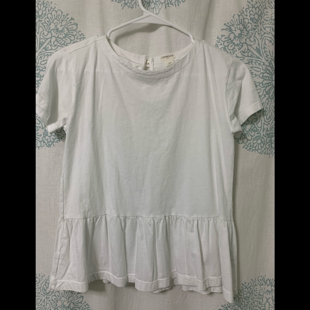 J Crew girls peplum top